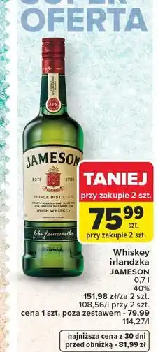 Carrefour Whiskey Jameson oferta
