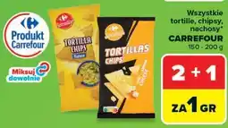 Carrefour Market Wszystkie tortille, chipsy, nachosy CARREFOUR oferta
