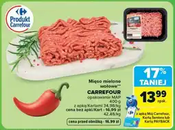 Carrefour Market Mięso mielone wołowe CARREFOUR oferta