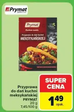 Carrefour Market Przyprawa do dań kuchni meksykańskiej PRYMAT oferta