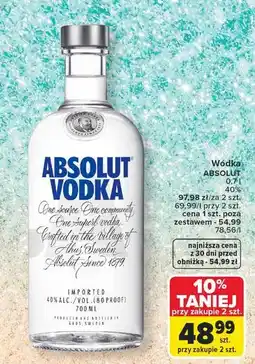 Carrefour Wódka Absolut Vodka oferta