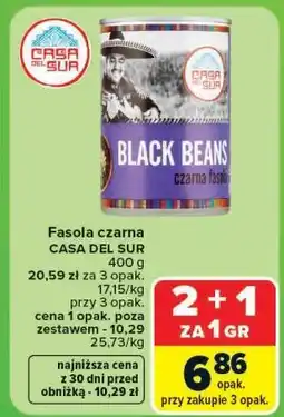 Carrefour Market Fasola czarna CASA DEL SUR oferta