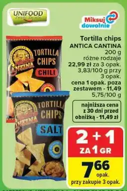Carrefour Market Tortilla chips ANTICA CANTINA oferta