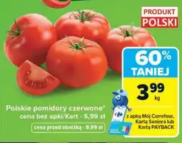 Carrefour Polskie pomidory czerwone oferta