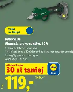 Lidl Sekator akumulatorowy Parkside oferta