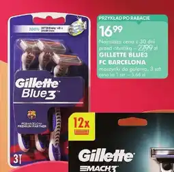 SuperPharm Maszynki do golenia Gillette Blue3 FC Barcelona oferta