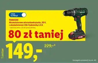 Lidl Akumulatorowa wkrętarka Parkside oferta