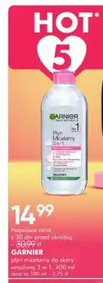 SuperPharm Płyn micelarny do skóry wrażliwej 3 w 1 Garnier Skin Naturals oferta