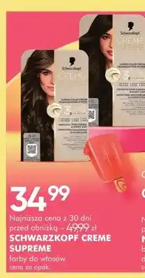 SuperPharm Farba do włosów Schwarzkopf Creme Supreme oferta