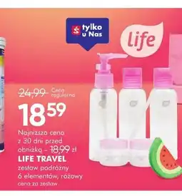 SuperPharm Zestaw podróżny 6 elementów Life Travel oferta