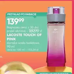 SuperPharm Woda toaletowa damska Lacoste Touch of Pink oferta