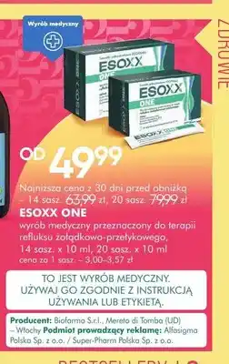 SuperPharm Wyrób medyczny Esoxx One 14 saszetek oferta
