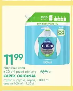 SuperPharm Mydło w płynie zapas Carex Original oferta