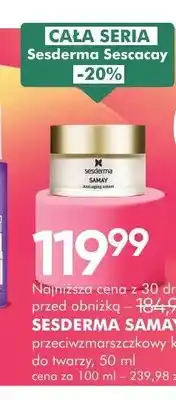 SuperPharm Przeciwzmarszczkowy krem do twarzy Sesderma Samay oferta