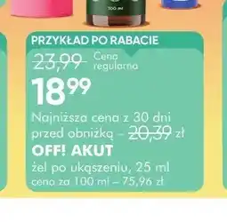 SuperPharm Żel po ukąszeniu Off! Akut oferta