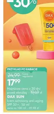 SuperPharm Krem ochronny anti-aging SPF 50+ Dax Sun oferta