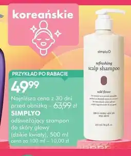 SuperPharm Szampon odświeżający do skóry głowy Simplyo dzikie kwiaty oferta