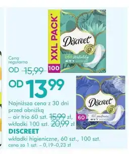 SuperPharm Wkładki higieniczne Discreet 60-pak oferta