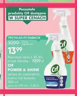 SuperPharm Spray do czyszczenia kuchni Cif Power & Shine oferta