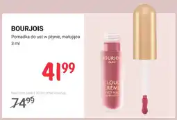 Rossmann Pomadka do ust w płynie matująca Bourjois Cloud Crème oferta