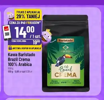 Kawa ziarnista Baristado Brazil Crema 100% Arabica