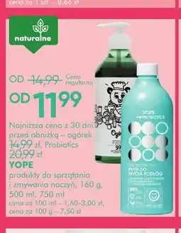 SuperPharm Płyn do naczyń Yope Ogórek oferta