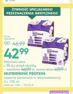 SuperPharm Napój odżywczy Nutridrink Protein o smaku waniliowym oferta
