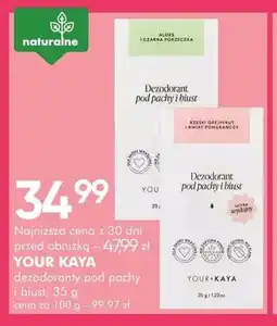 SuperPharm Dezodorant pod pachy i biust Your Kaya oferta