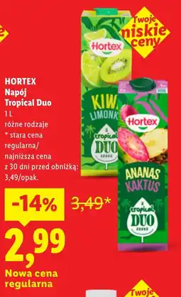 Lidl Napój Hortex oferta