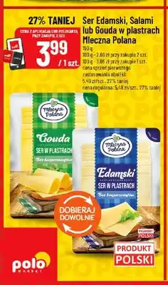 Ser Edamski w plastrach Mleczna Polana