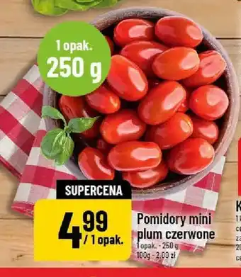 Polomarket Pomidory mini plum czerwone oferta