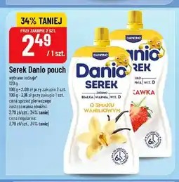 Polomarket Serek homogenizowany Danio pouch o smaku waniliowym oferta