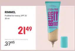Rossmann Podkład do twarzy Rimmel Kind & Free Blur It Out SPF 20 oferta