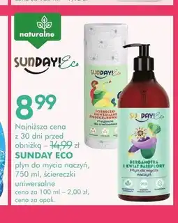 SuperPharm Płyn do mycia naczyń Sunday Eco Bergamotka i Kwiat Passiflory oferta