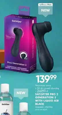 SuperPharm Masażer intymny Satisfyer Pro 2 Generation 3 with Liquid Air Black oferta