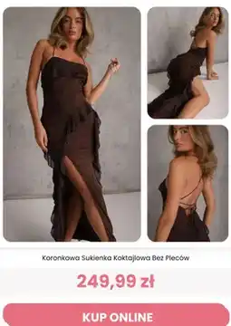 Renee Sukienka koktajlowa Renee koronkowa bez pleców oferta
