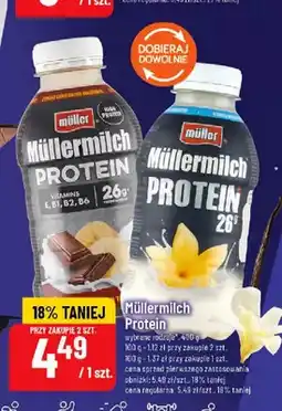 Polomarket Napój mleczny Müllermilch Protein o smaku czekoladowym oferta