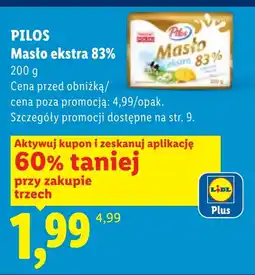 Lidl Masło Pilos oferta