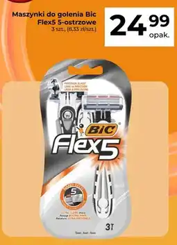 Auchan Maszynki do golenia Bic Flex5 5-ostrzowe 3-pak oferta