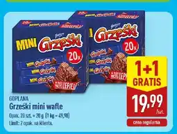 ALDI Grześci mini wafle Goplana oferta