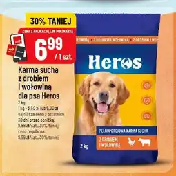 Polomarket Karma sucha dla psa Heros z drobiem i wołowiną oferta