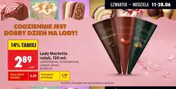Biedronka Lody rożek Marletto orzech włoski oferta