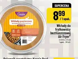Polomarket Wkłady do frytkownicy beztłuszczowej Air Fryer Gosia 23 cm 50-pak oferta