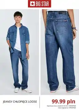 Big Star Jeansy chłopięce loose Big Star oferta