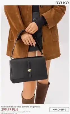 Ryłko Torebka damska Ryłko czarna mała elegancka oferta