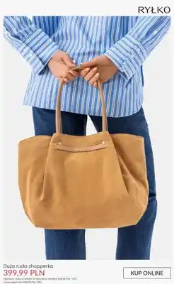 Ryłko Torba duża ruda shopperka Ryłko oferta