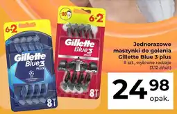 Auchan Jednorazowe maszynki do golenia Gillette Blue 3 Plus Champions League 8-pak oferta