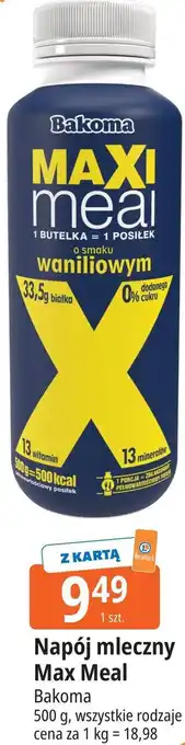 E.Leclerc Napój mleczny Max Meal Bakoma oferta