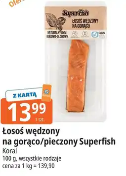 E.Leclerc Łosoś wędzony na gorąco/pieczony Superfish Koral oferta