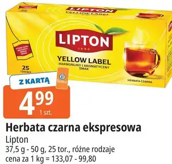 E.Leclerc Herbata czarna ekspresowa Lipton oferta